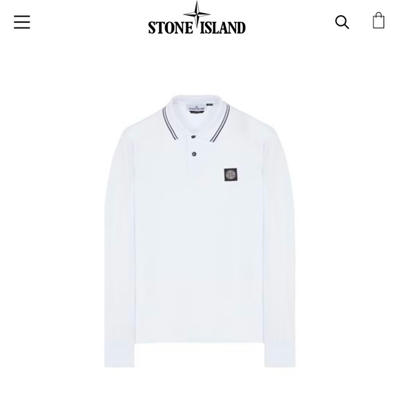 stone island long sleeve polo LRG slim fit - Picture 1 of 3